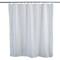 Elle Décor White Jacquard Solid Weave Shower Curtain